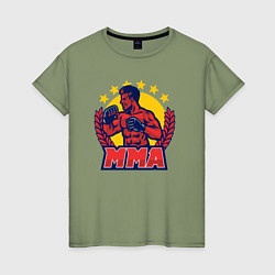 Женская футболка Боец MMA