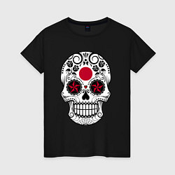 Женская футболка Japan skull