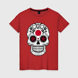 Женская футболка Japan skull
