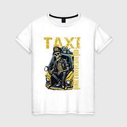 Женская футболка Таксист на подработке