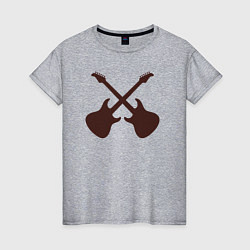 Женская футболка Guitars style