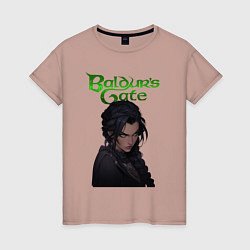 Женская футболка Shadowheart - baldurs gate 3 - зеленый
