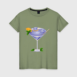 Женская футболка Мультяшный коктейль