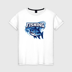 Женская футболка Fishing style
