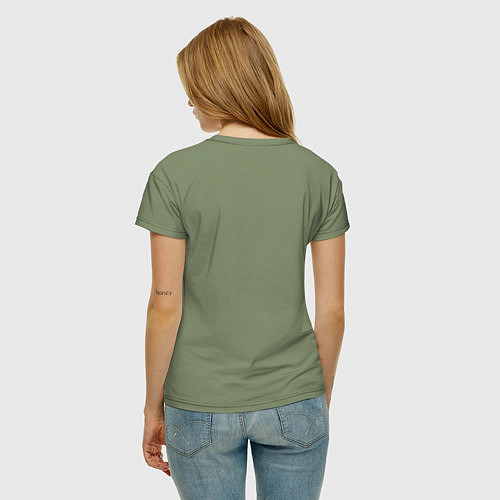 Женская футболка Кругом наследивший бос на светлом / Авокадо – фото 4