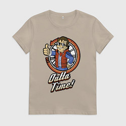 Футболка хлопковая женская Vault future, цвет: миндальный