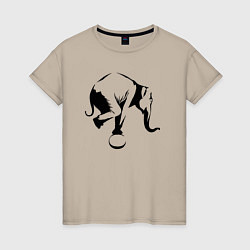 Женская футболка Цирковой слон