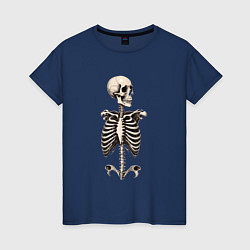 Женская футболка Улыбающийся скелет