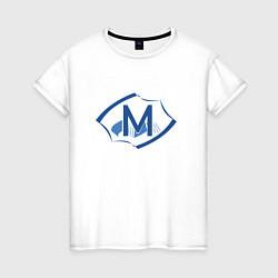Женская футболка Эмблема М