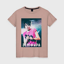Женская футболка Земфира - русский рок