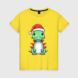 Женская футболка Маленький дракон-хранитель зимы