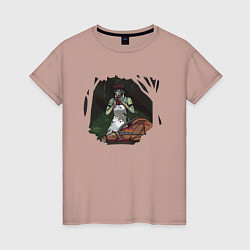 Женская футболка Зомби принцесса Мононоке