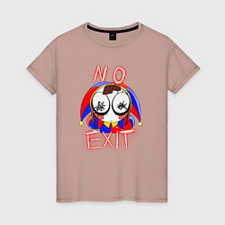 Женская футболка No exit Pomni