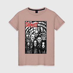 Женская футболка Slipknot - all comix style