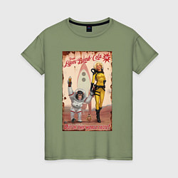 Женская футболка Fallout - atom bomb cola
