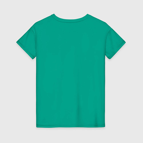 Женская футболка Фенек в кепке / Зеленый – фото 2