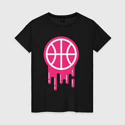 Женская футболка Pink basketball