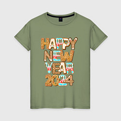 Женская футболка С новым годом 2024!