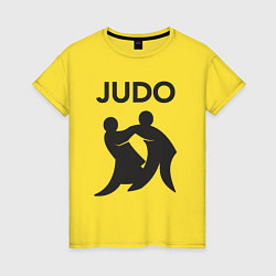 Женская футболка Бойцы дзюдо