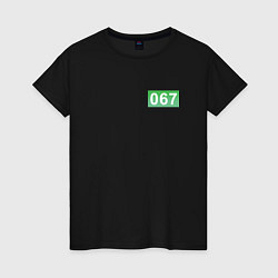 Женская футболка Номер 067 - Игра в кальмара
