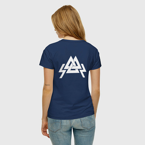 Женская футболка Молот Тора / Тёмно-синий – фото 4