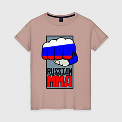 Женская футболка Russian MMA