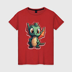 Женская футболка Символ года маленький дракоша
