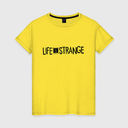 Женская футболка Лайф из стрендж лого