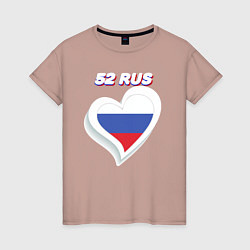 Женская футболка 52 регион Нижегородская область