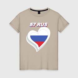 Женская футболка 57 регион Орловская область