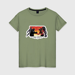 Женская футболка Титан Спикермен с титаном Камераменом