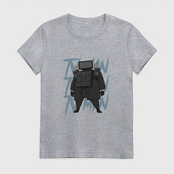 Женская футболка Упитанный ТВ Мен