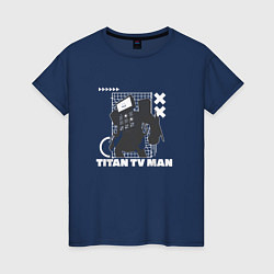 Женская футболка Titan TV Man