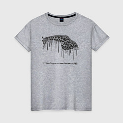 Женская футболка Чернильный жираф