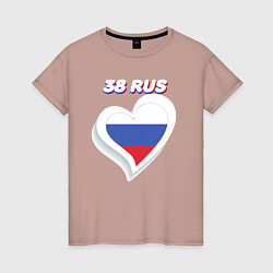 Женская футболка 38 регион Иркутская область