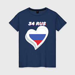 Женская футболка 34 регион Волгоградская область