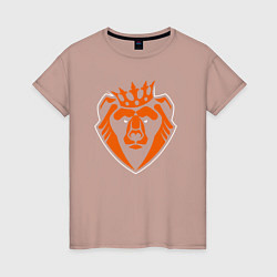 Женская футболка Царь медведь