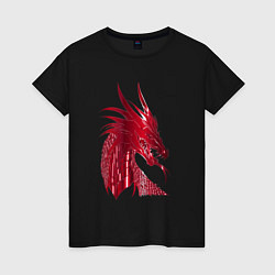 Женская футболка Рэд дракон