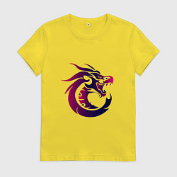 Женская футболка Дракон символ силы