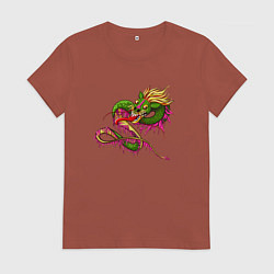 Женская футболка Яркий дракон