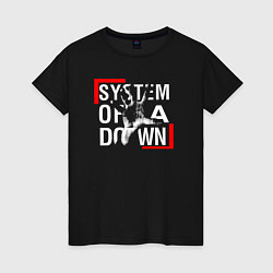 Женская футболка System of a Down metal band