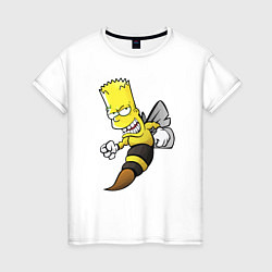 Женская футболка Барт Симпсон шершень - перевоплощение