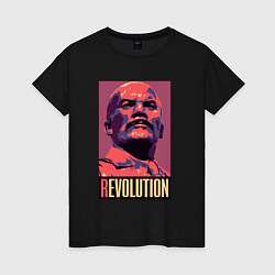 Женская футболка Lenin revolution