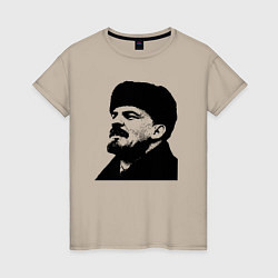Женская футболка Ленин в шапке