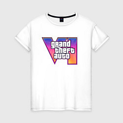 Женская футболка Grand theft auto VI