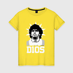 Женская футболка Dios Diego Maradona