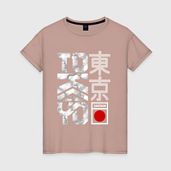 Женская футболка Токио типографика