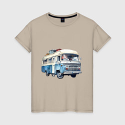 Женская футболка Машина для путешествий