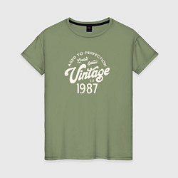 Женская футболка 1987 год - выдержанный до совершенства