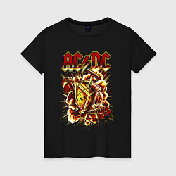 Женская футболка AC DC TNT